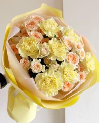 Yellow Carnation Bouquet