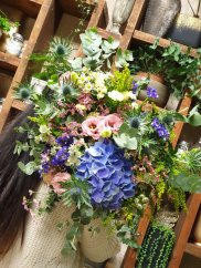 Lúčna kytica s hortenziou