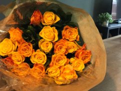 Ruže oranžové - kusový predaj