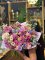 Colorful Bouquet with Purple Lisianthus and Gerberas